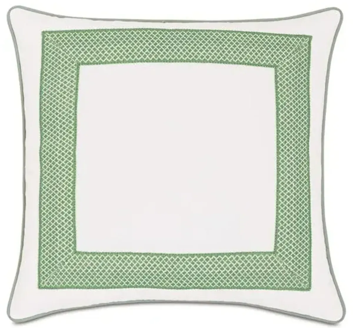 Willa 20x20 Outdoor Pillow - White/Celadon