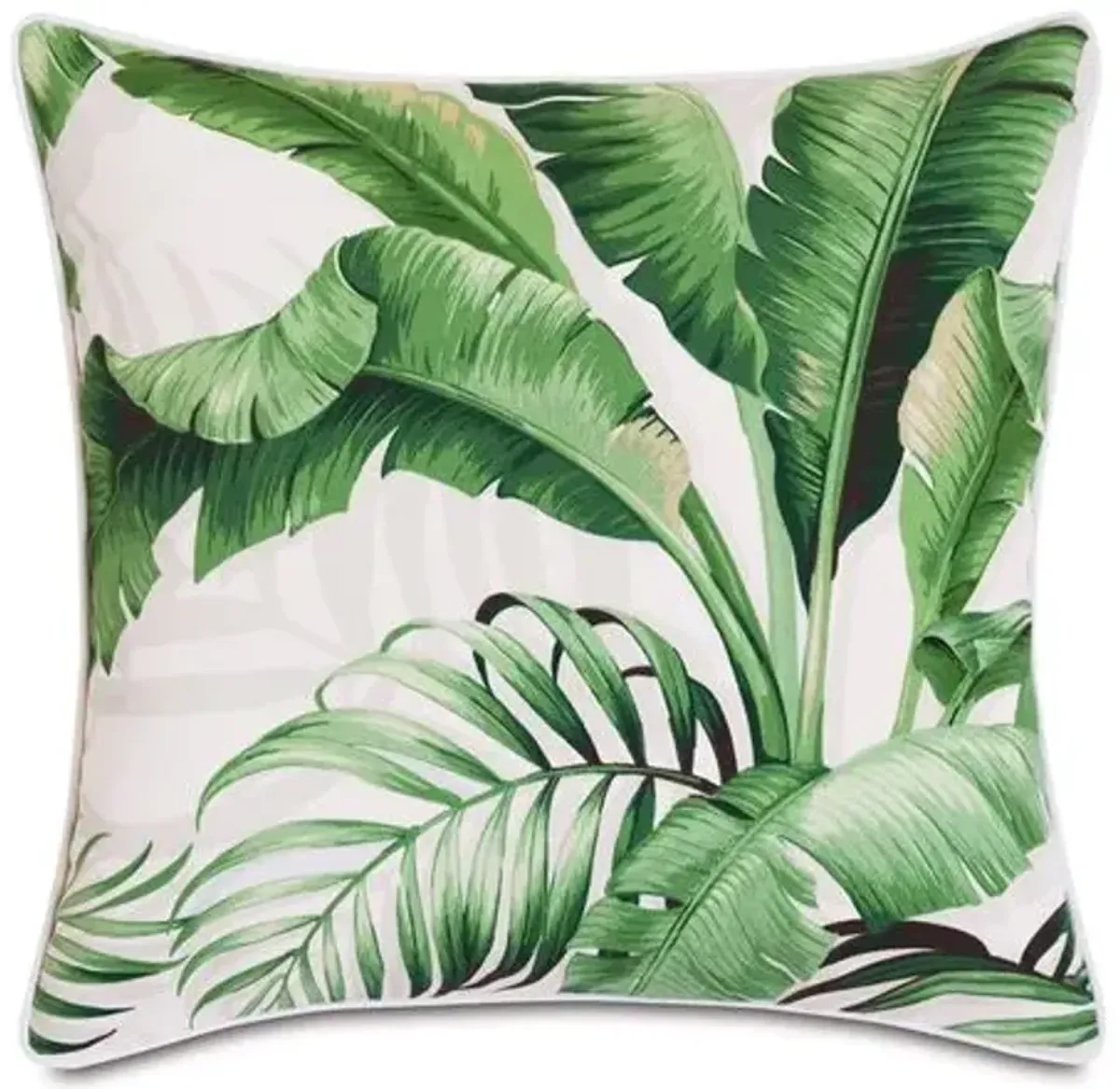 Kala 20x20 Outdoor Pillow - White Palm