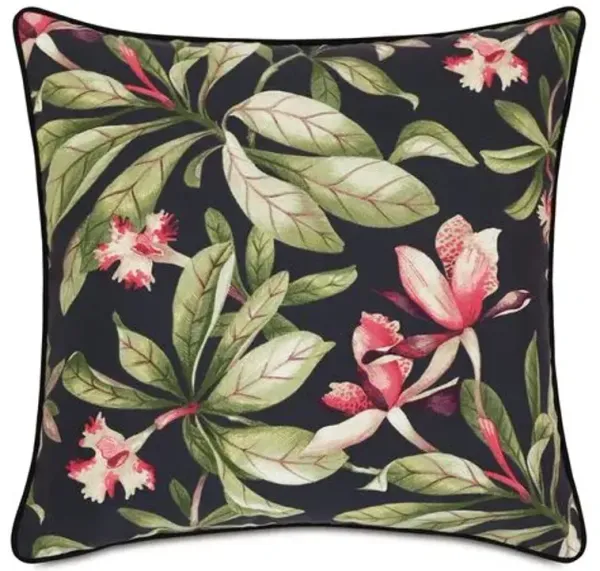 Kala 20x20 Outdoor Pillow - Black Palm