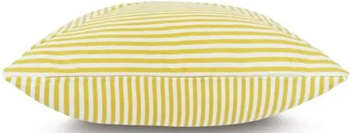 Ahoy 20x20 Outdoor Pillow - Lemon/White