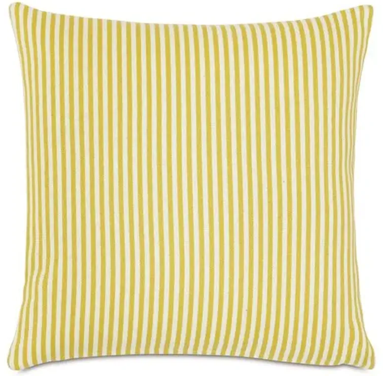 Ahoy 20x20 Outdoor Pillow - Lemon/White