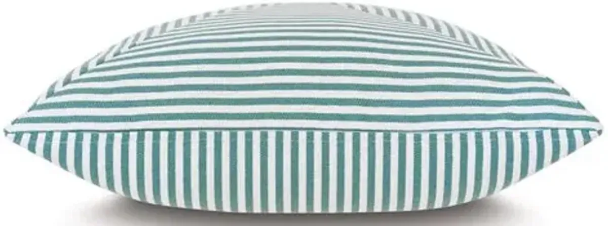 Ahoy 20x20 Outdoor Pillow - Mint/White