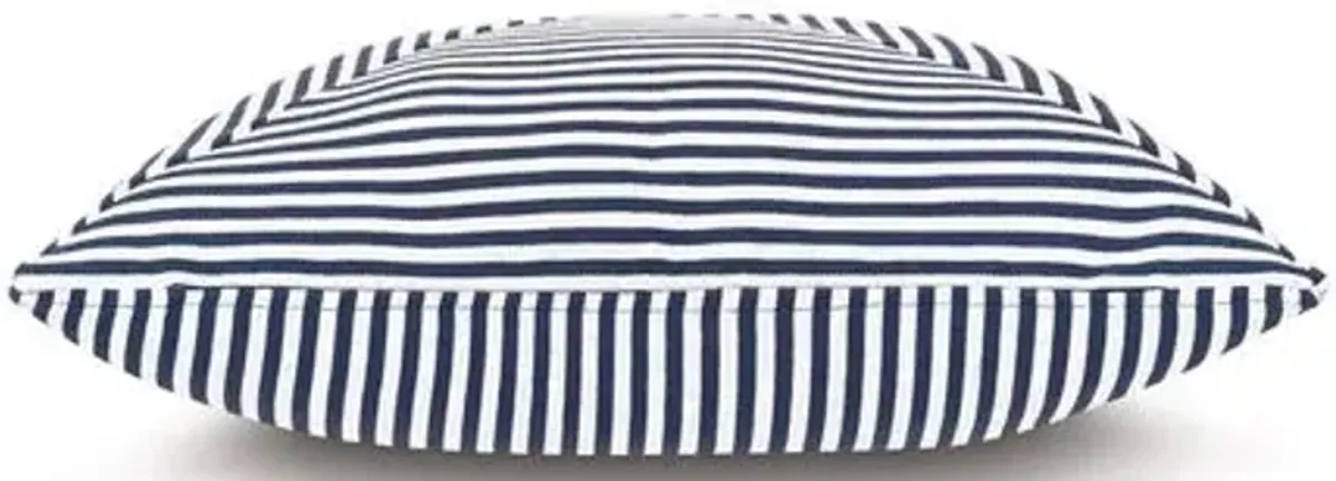 Ahoy 20x20 Outdoor Pillow - Navy/White