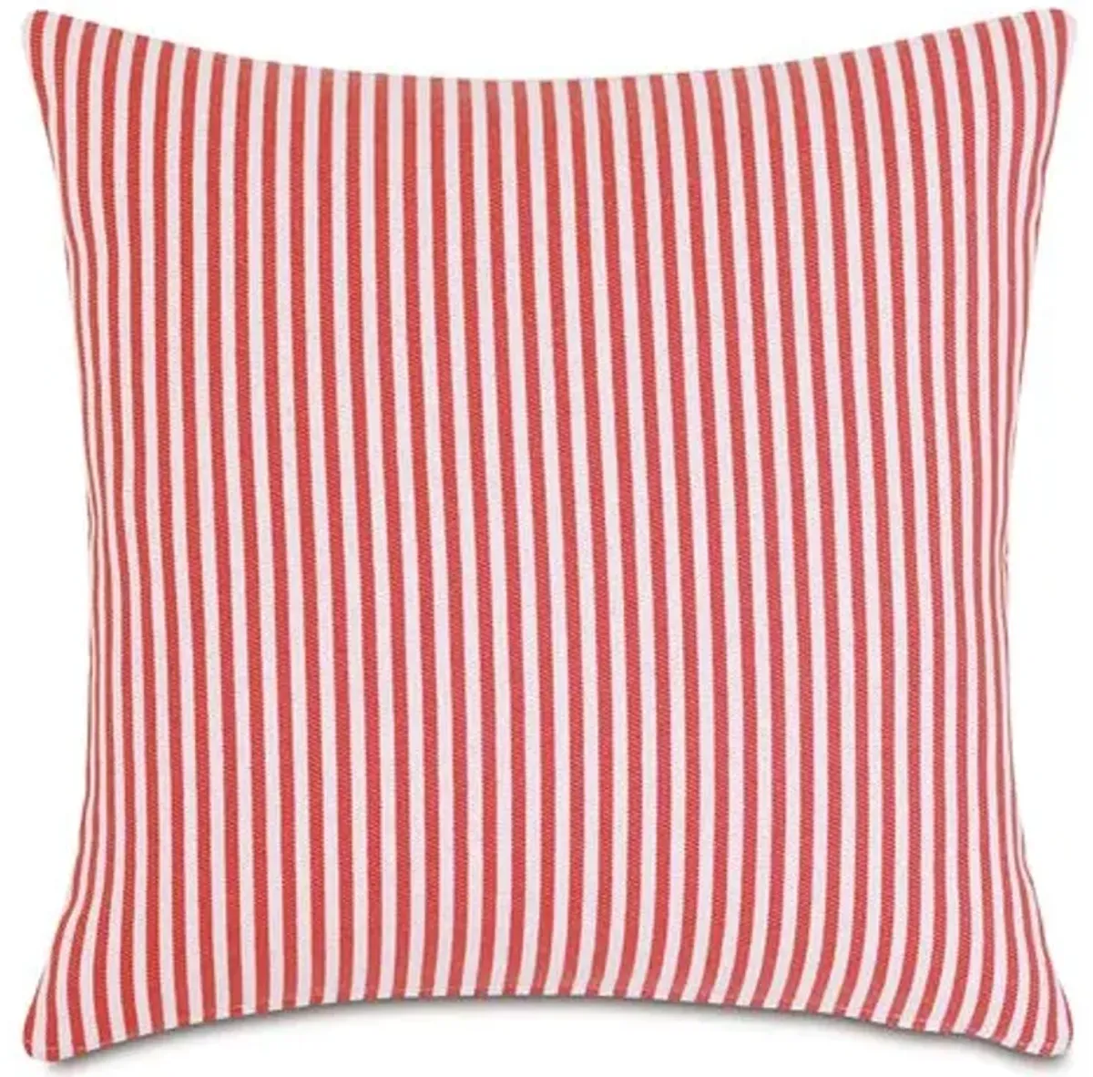 Ahoy 20x20 Outdoor Pillow - Orange/White