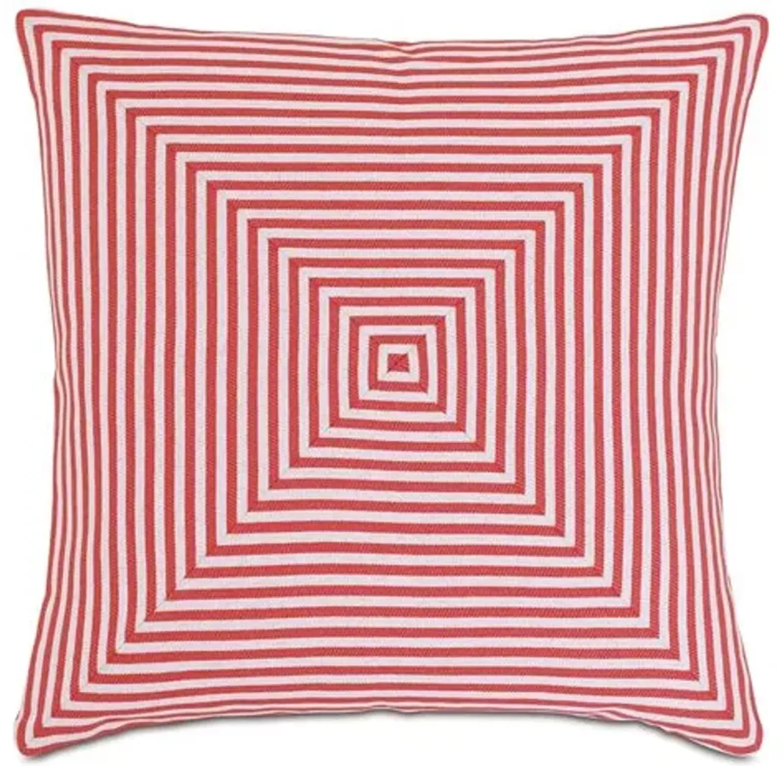 Ahoy 20x20 Outdoor Pillow - Orange/White