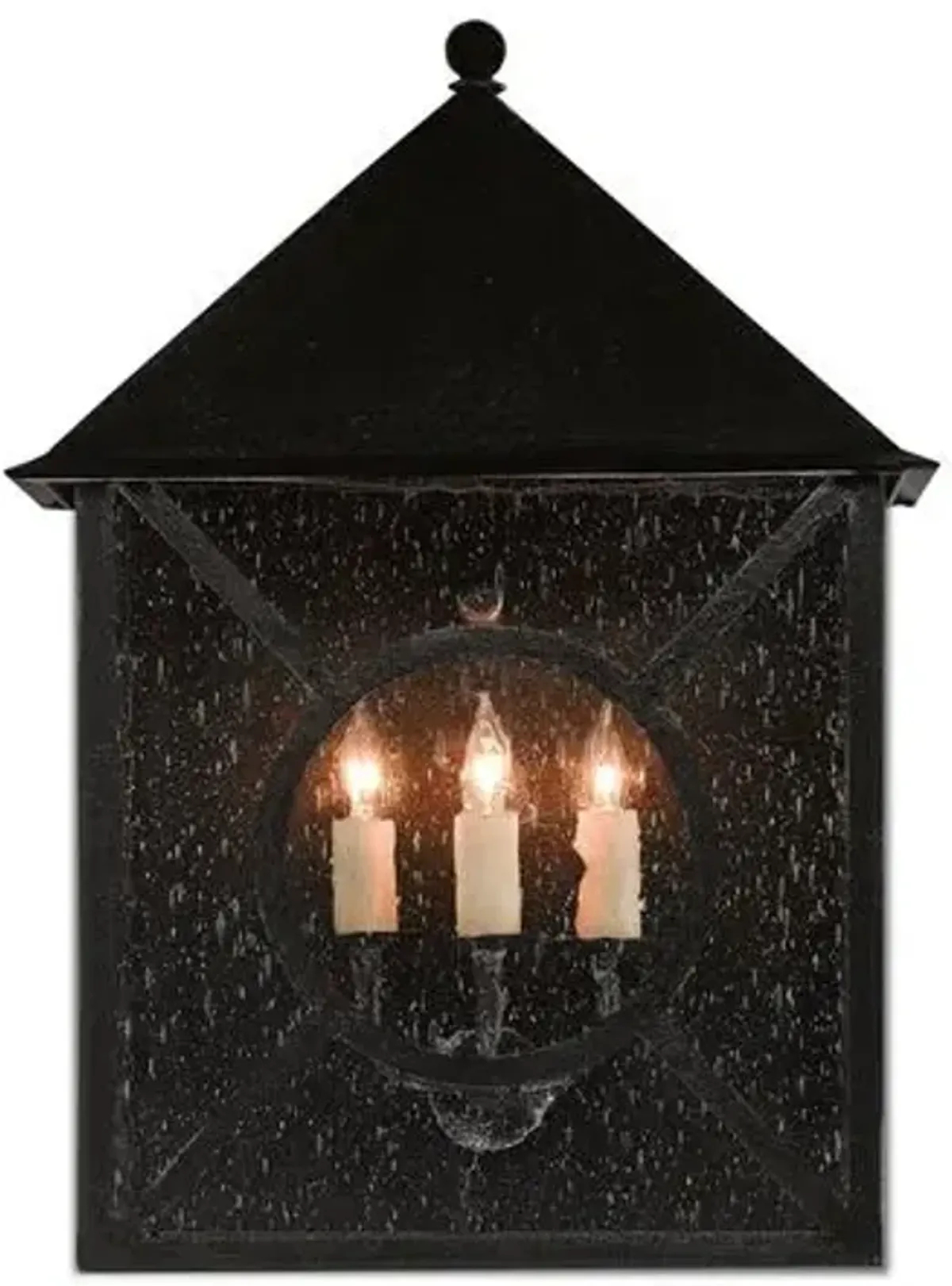 Ripley Outdoor Sconce - Midnight - Currey & Company - Black