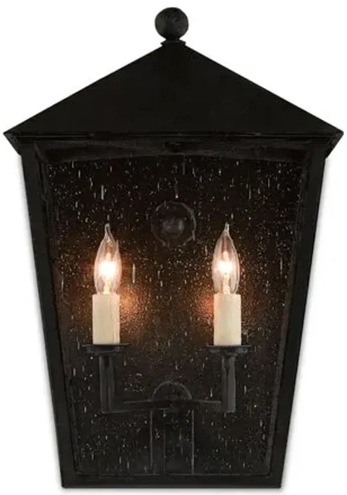 Bening Outdoor Sconce - Midnight - Currey & Company