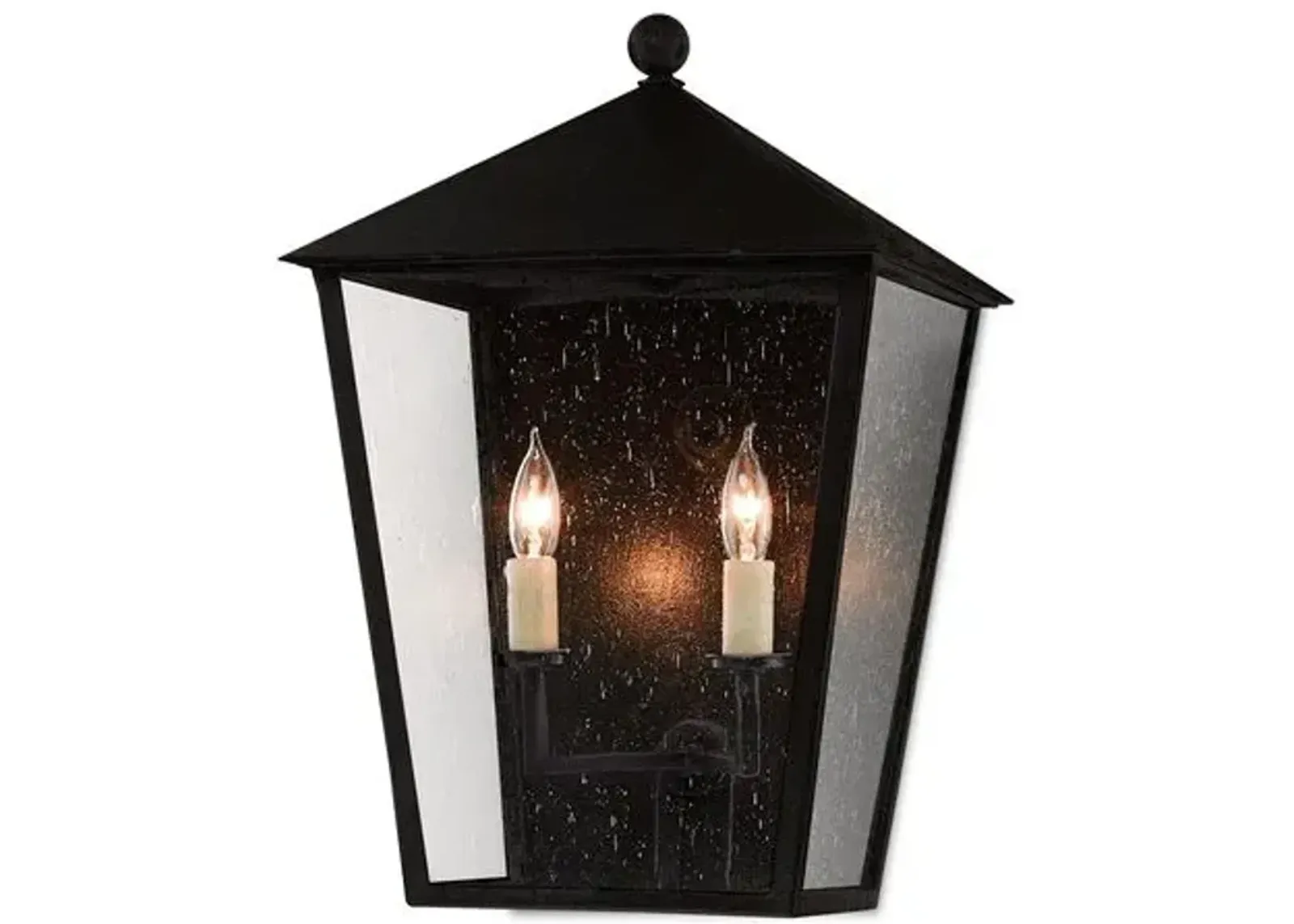 Bening Outdoor Sconce - Midnight - Currey & Company