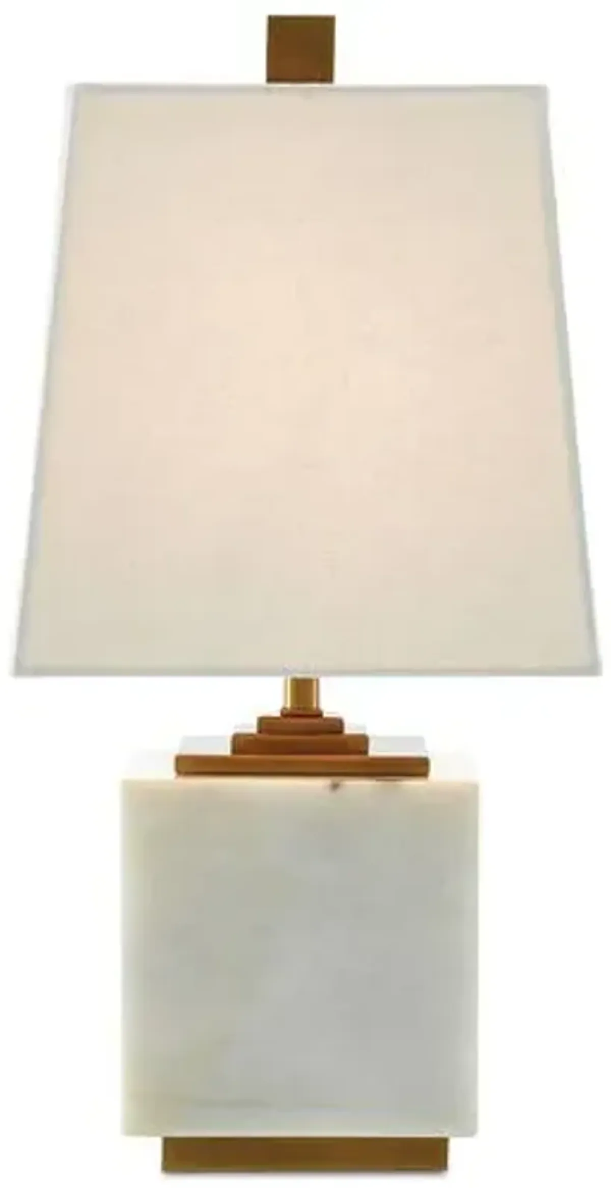 Annelore Table Lamp - White/Antique Brass - Currey & Company