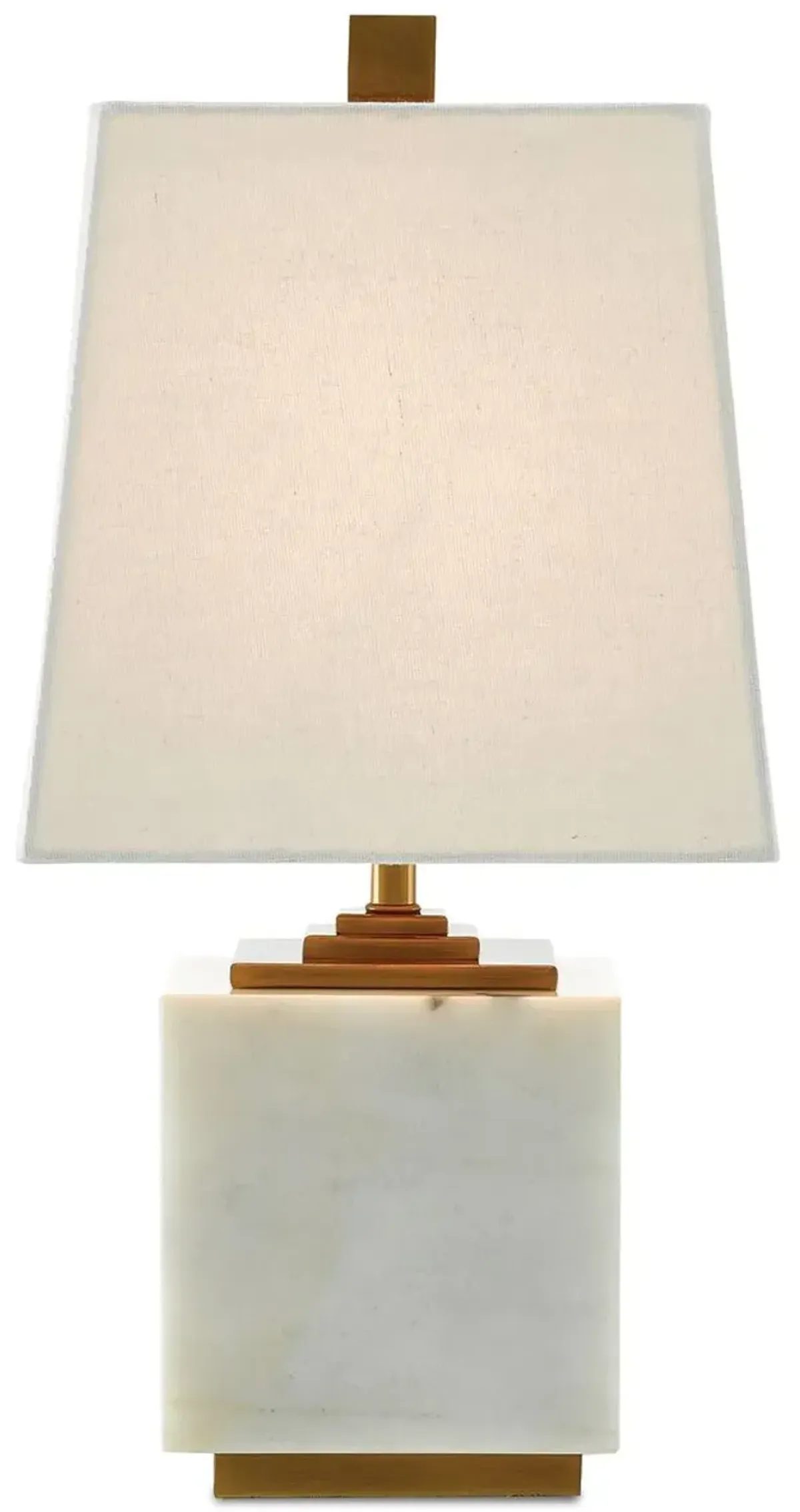 Annelore Table Lamp - White/Antique Brass - Currey & Company