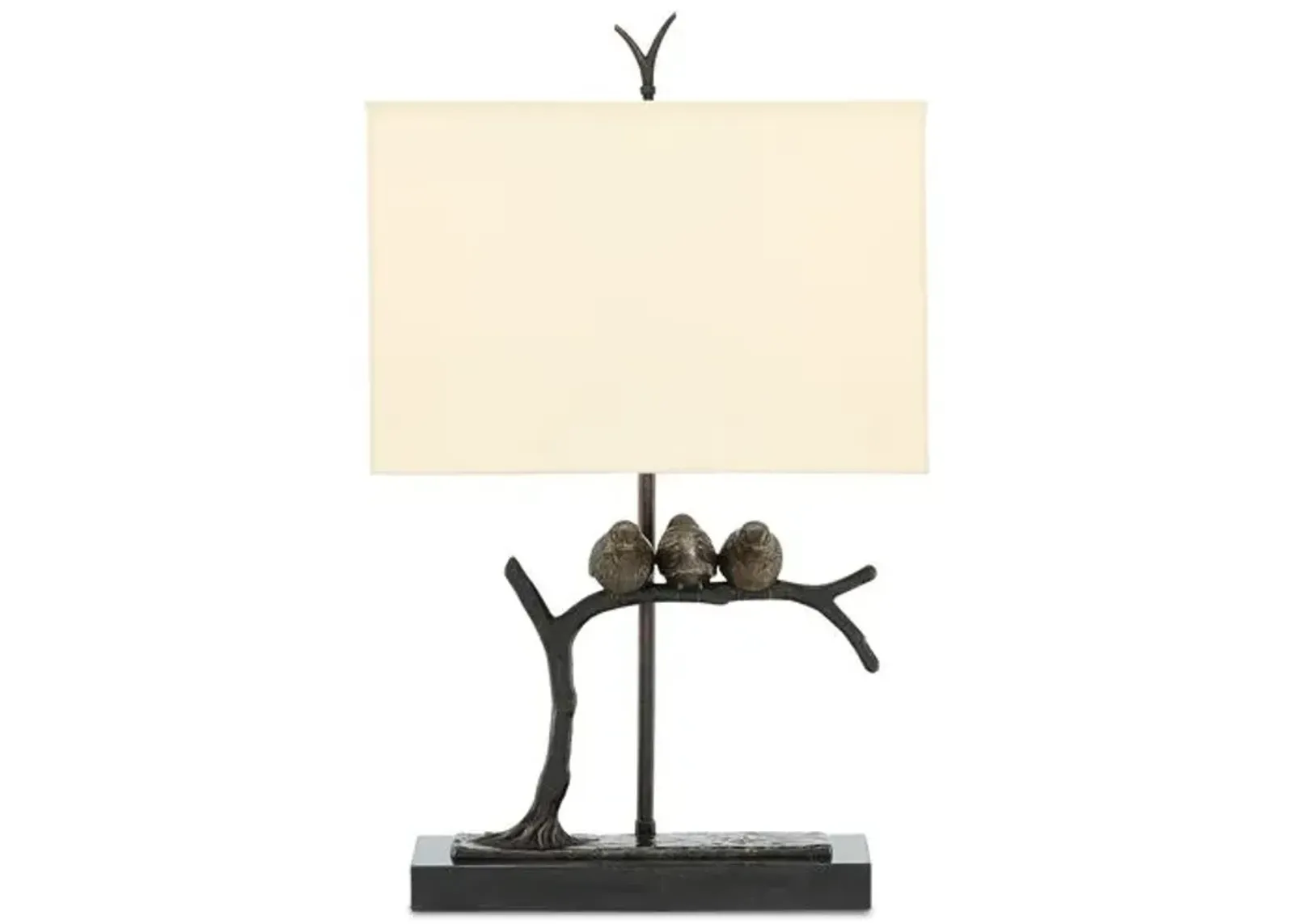 Sparrow Table Lamp - Bronze/Black - Currey & Company