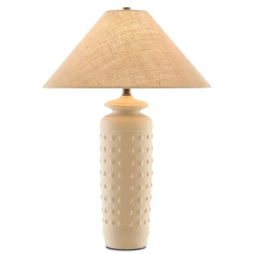 Sonoran Table Lamp - Sand/Brass - Currey & Company