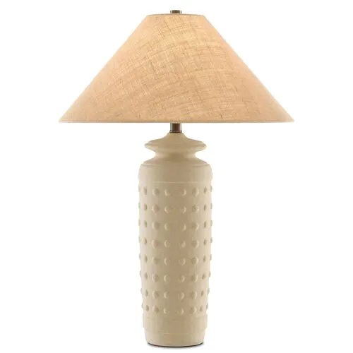 Sonoran Table Lamp - Sand/Brass - Currey & Company