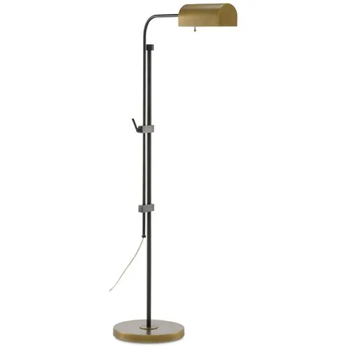 Hearst Floor Lamp - Bronze/Antique Brass - Bronze/Antique Brass - Currey & Company