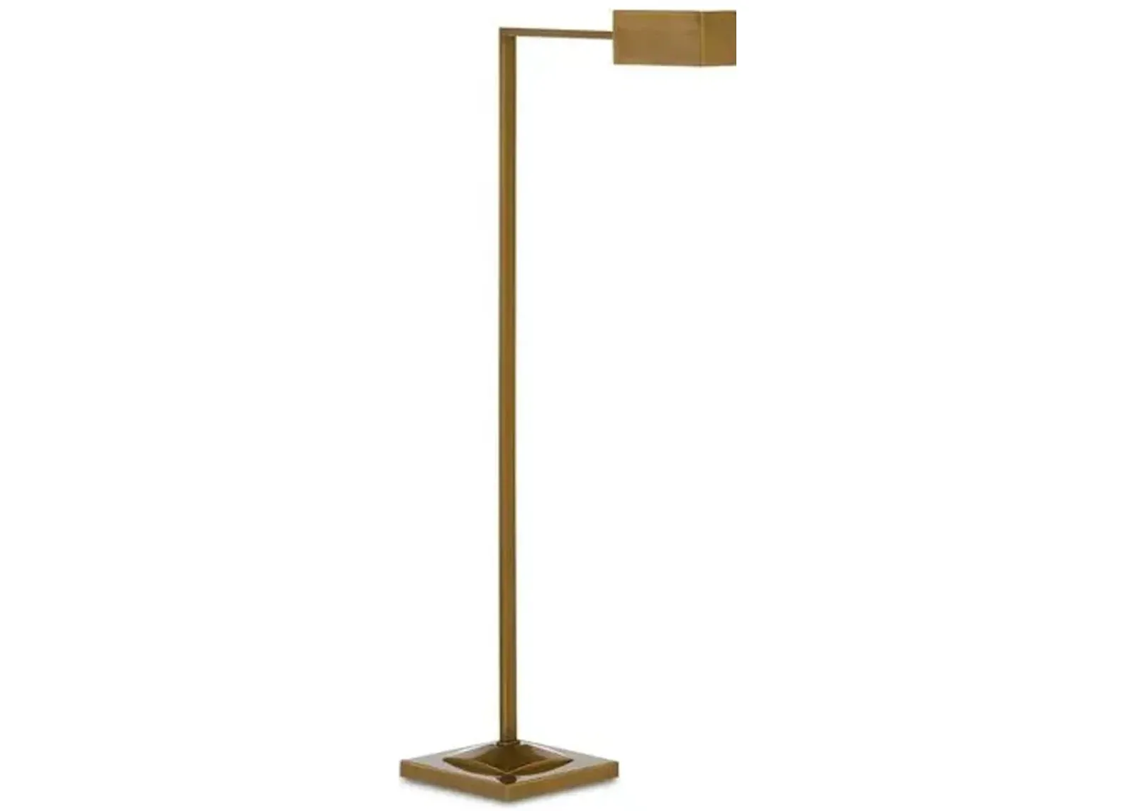 Ruxley Floor Lamp - Antique Brass - Currey & Company