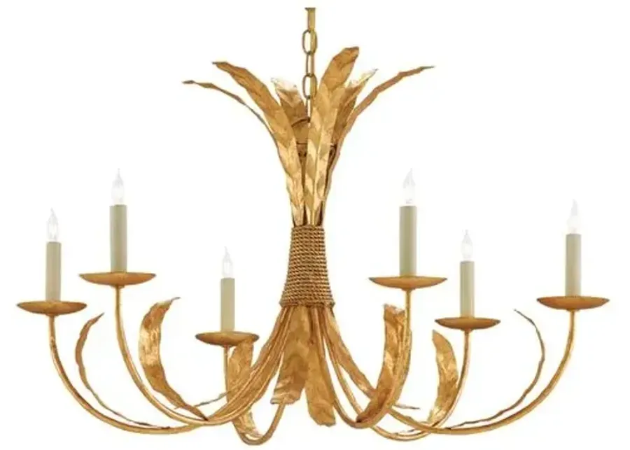 Bette Chandelier - Gold Leaf - Currey & Company