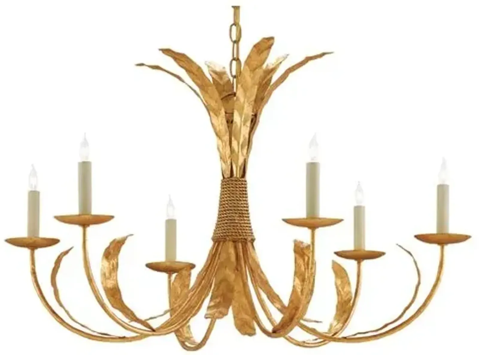 Bette Chandelier - Gold Leaf - Currey & Company