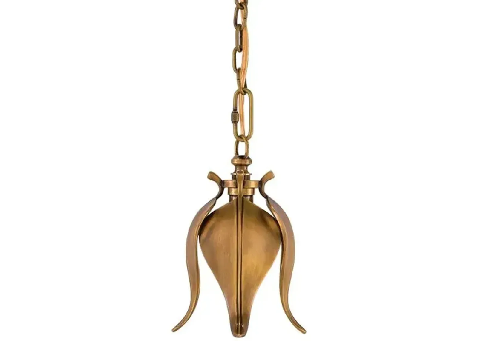 Ioota Pendant - Vintage Brass - Currey & Company