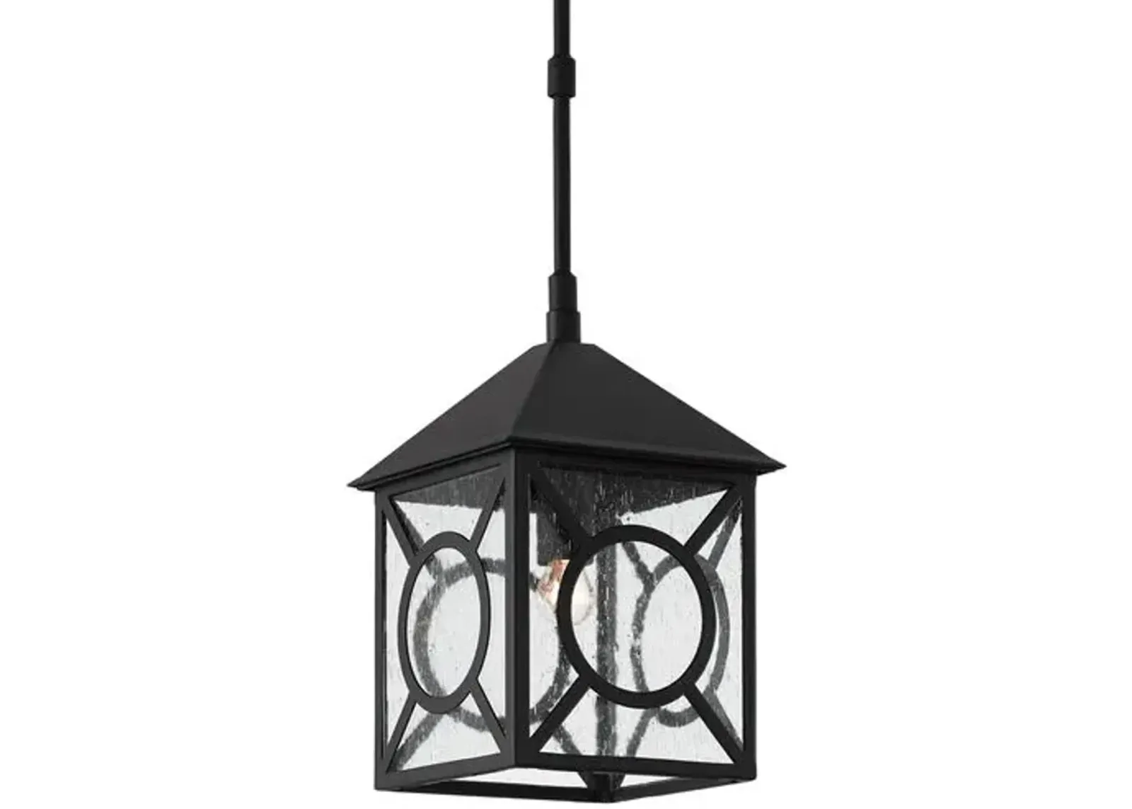 Small Outdoor Lantern - Midnight - Currey & Company