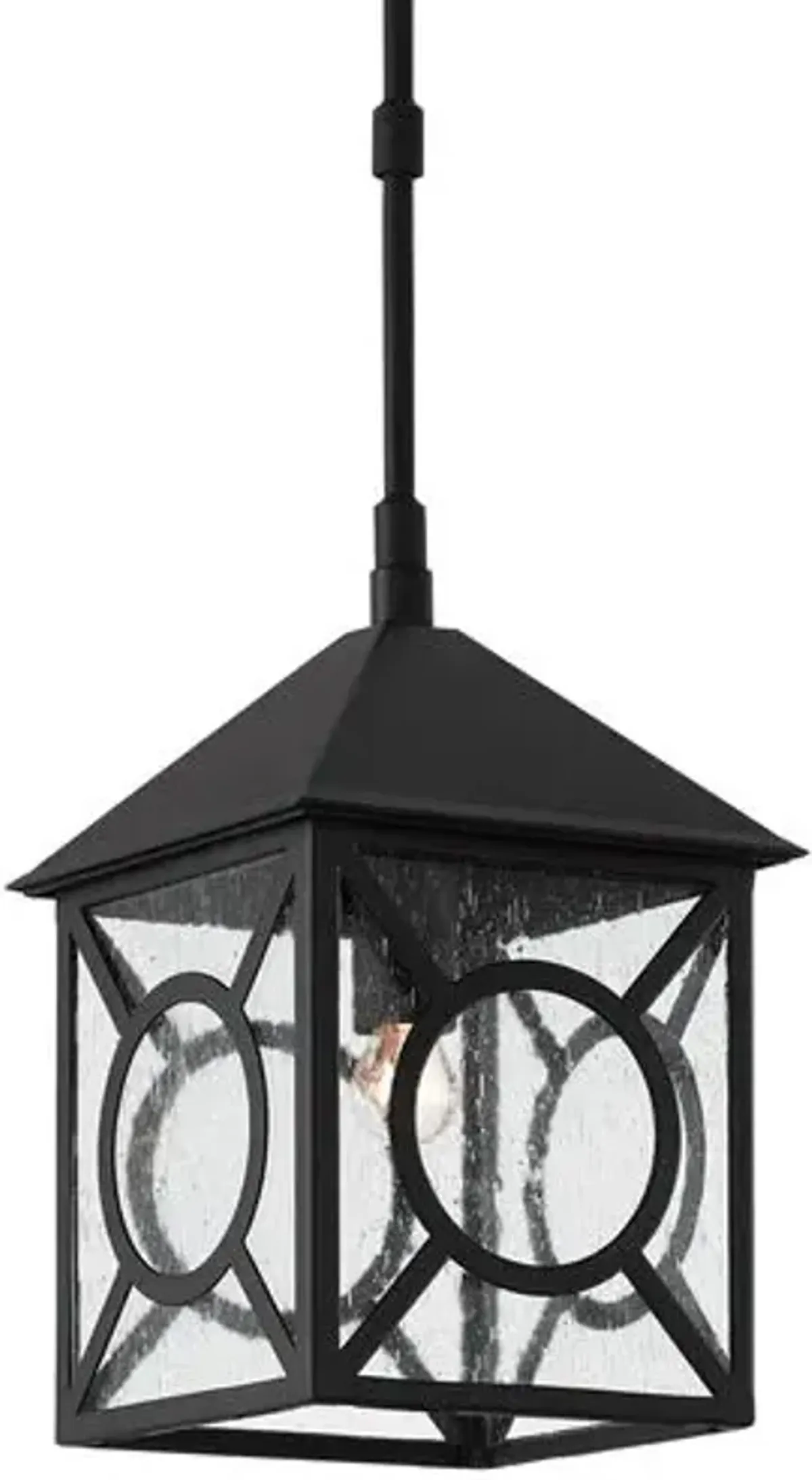 Small Outdoor Lantern - Midnight - Currey & Company