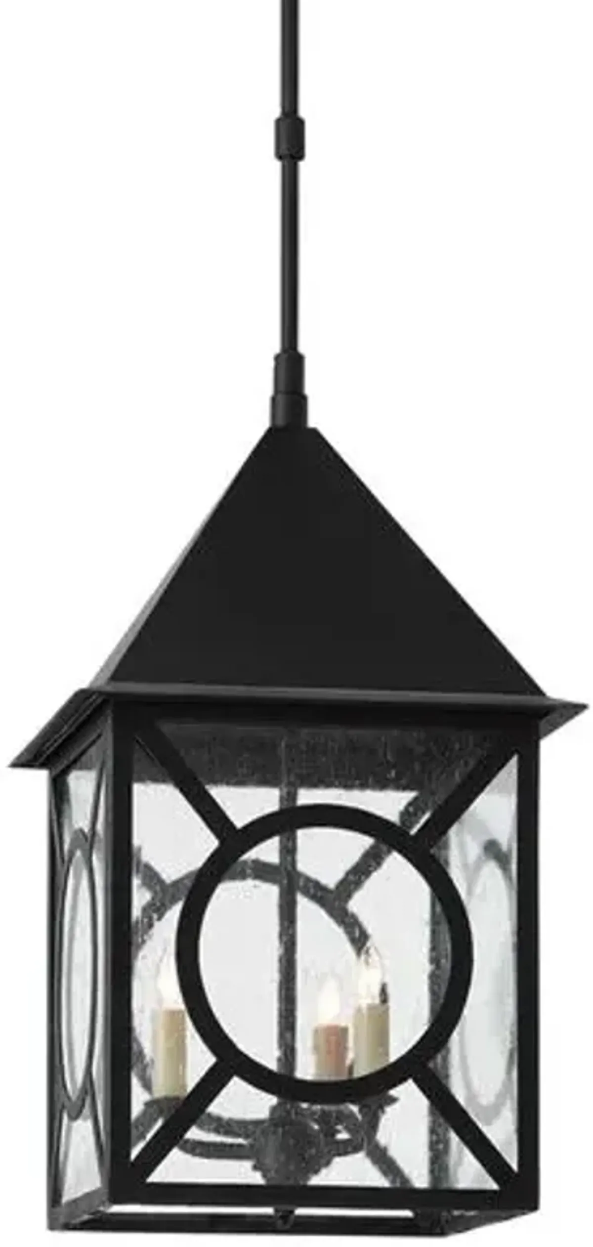 Ripley Large Outdoor Lantern - Midnight - Currey & Company