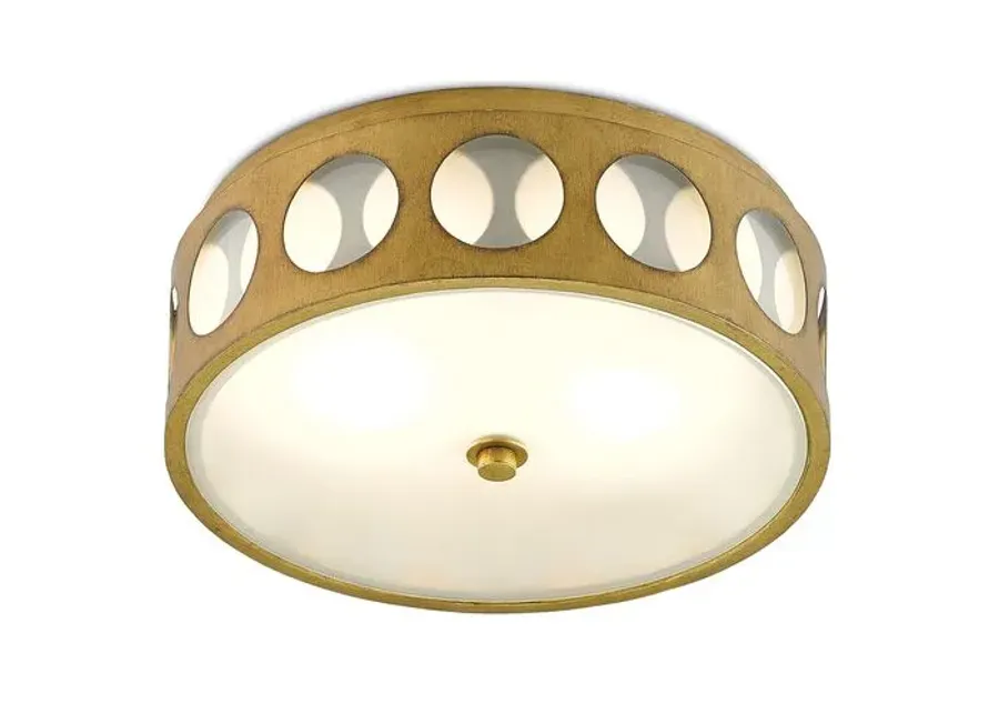 Go-Go Flush Mount - Brass - Currey & Company - Gold