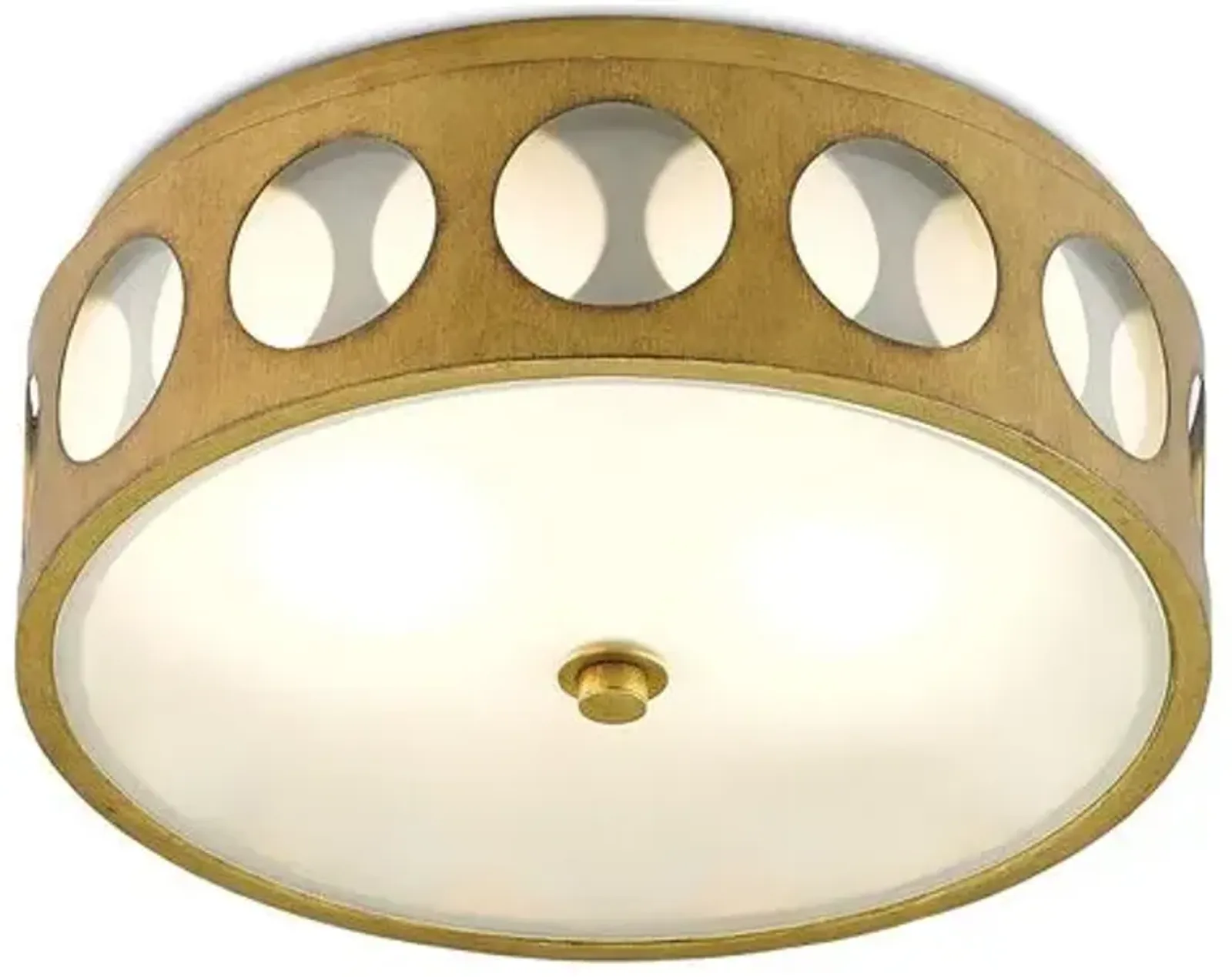 Go-Go Flush Mount - Brass - Currey & Company - Gold