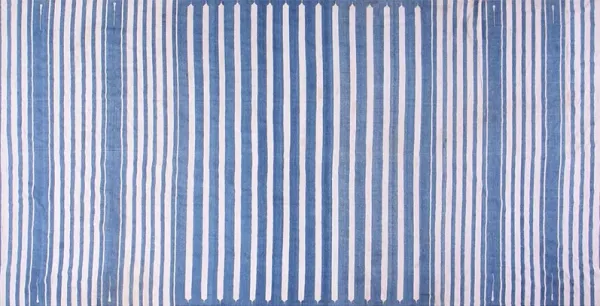 Indian Dhurrie Rug 15'8" X 7'9" - Blue - Blue
