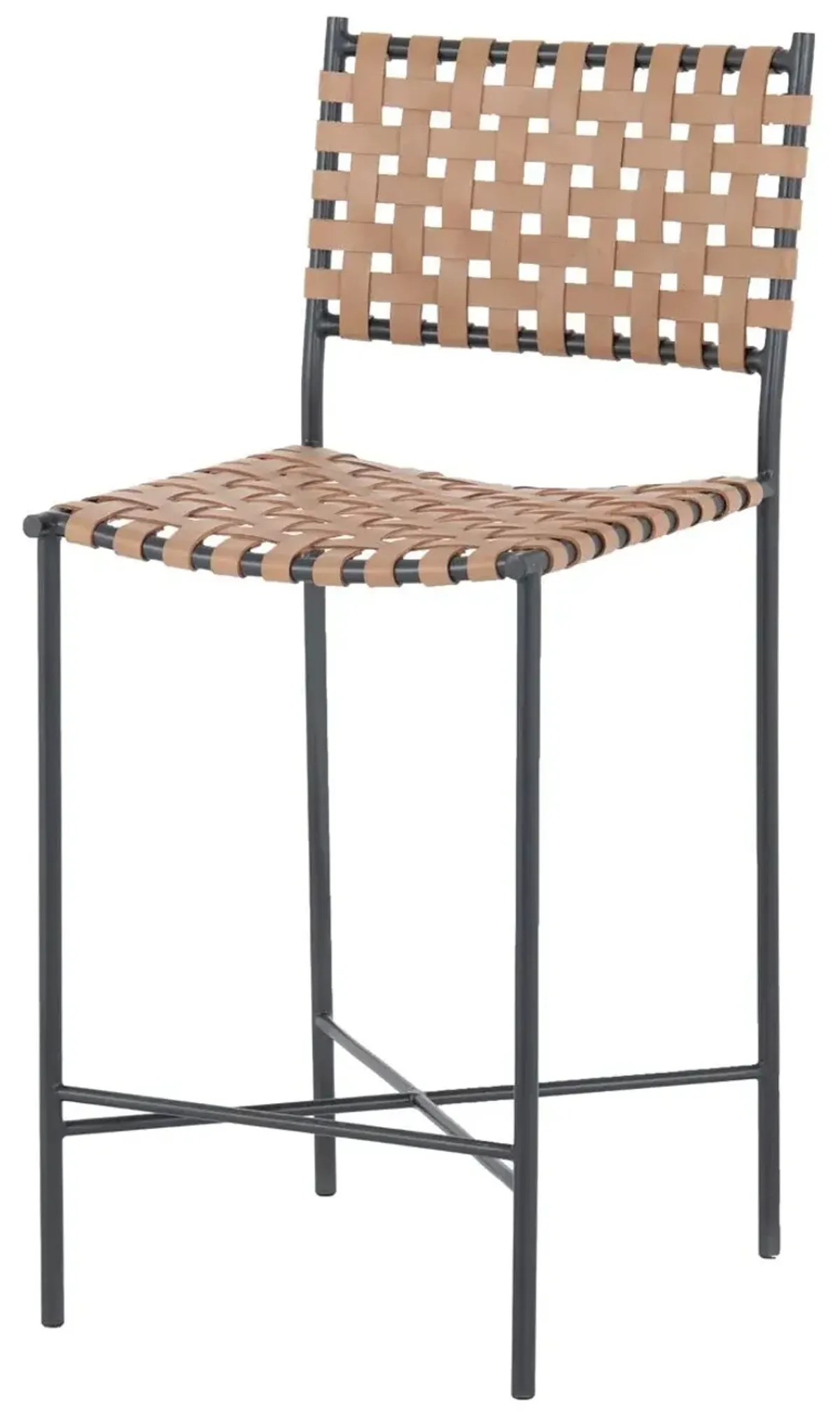 Drey Counter Stool - Natural Leather