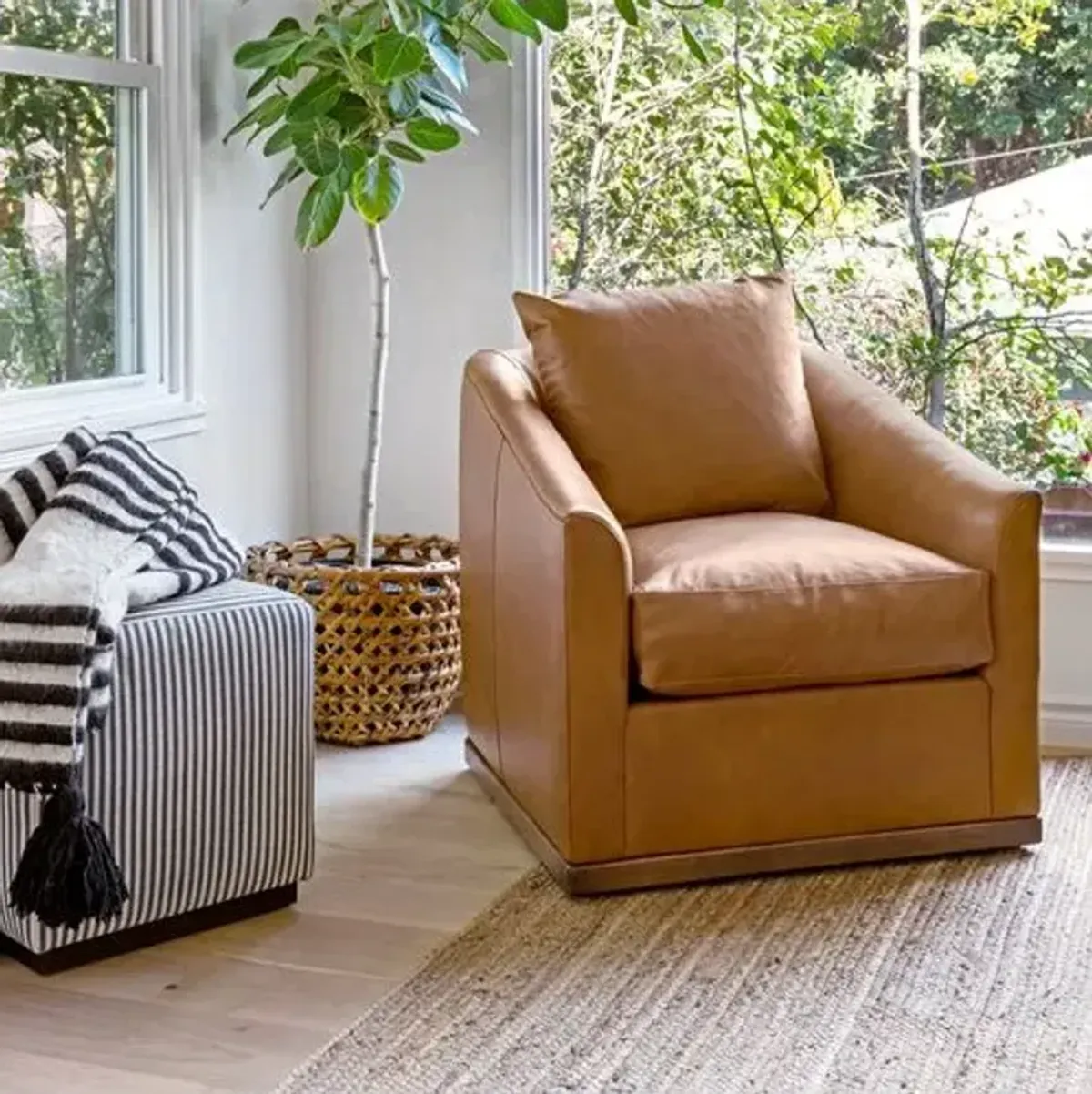 Kim Salmela - Ryder Swivel Chair - White Crypton