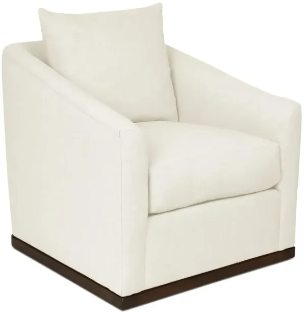 Ryder Swivel Chair, White Crypton