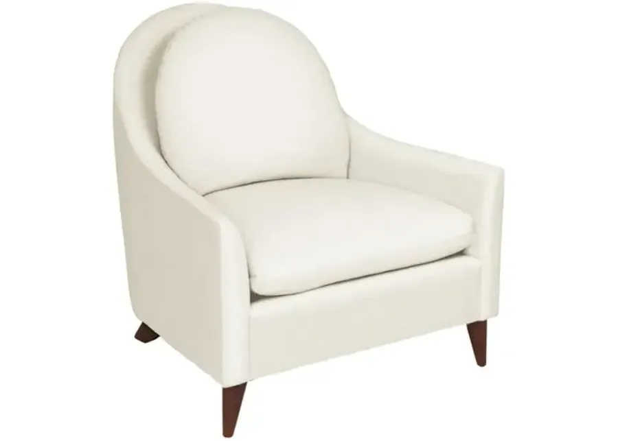 Kim Salmela - Lowell Linen Chair - White