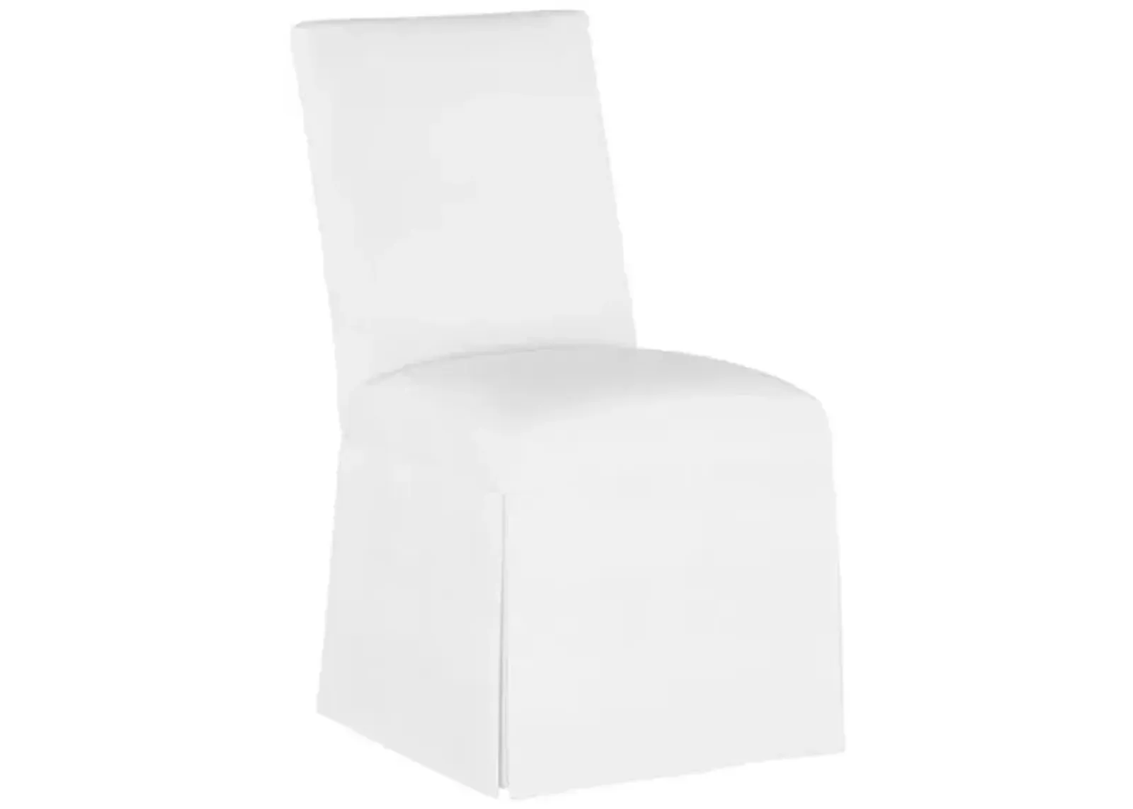 Owen Linen Slipcover Side Chair - White