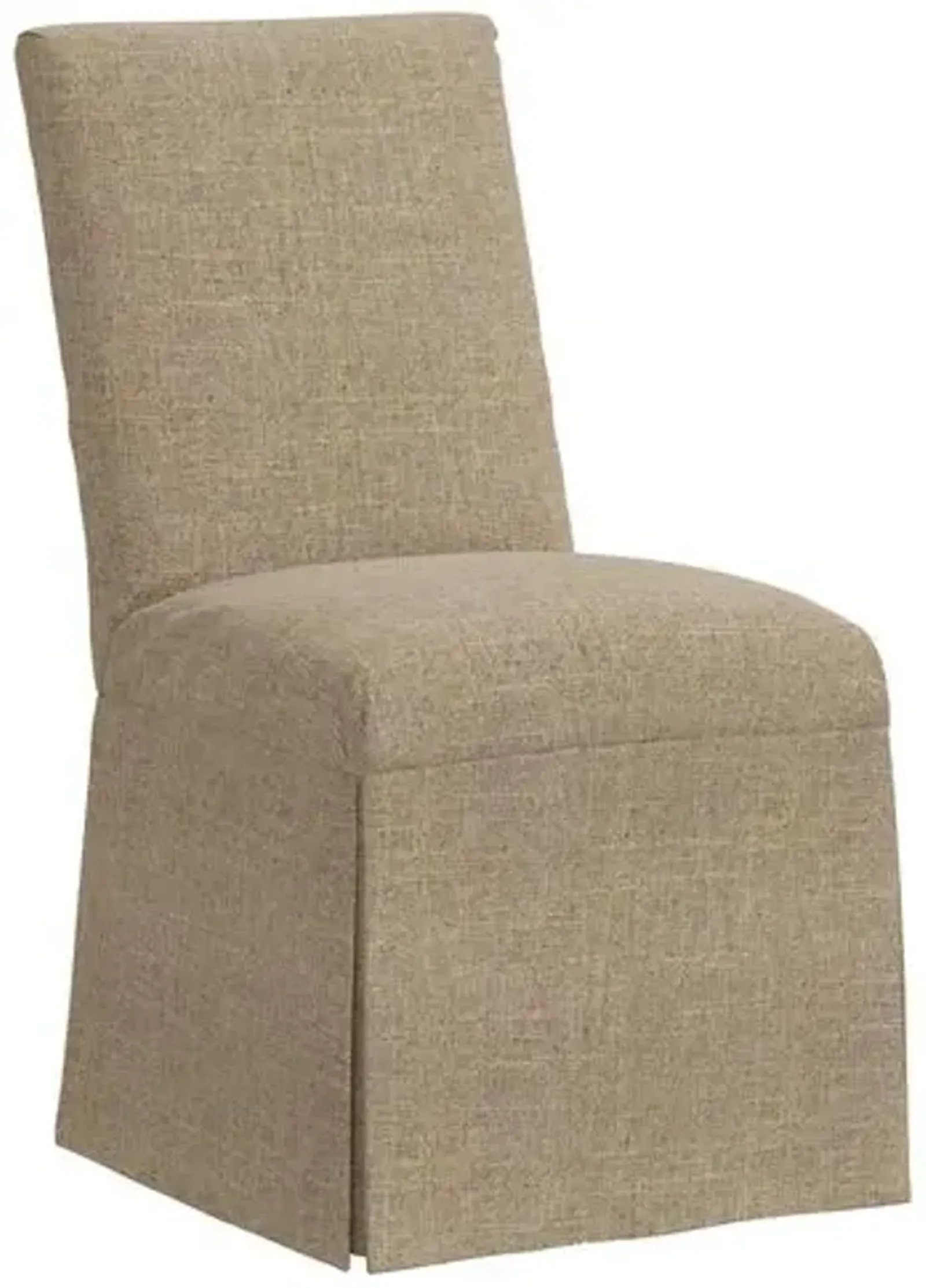 Owen Linen Slipcover Side Chair - Brown