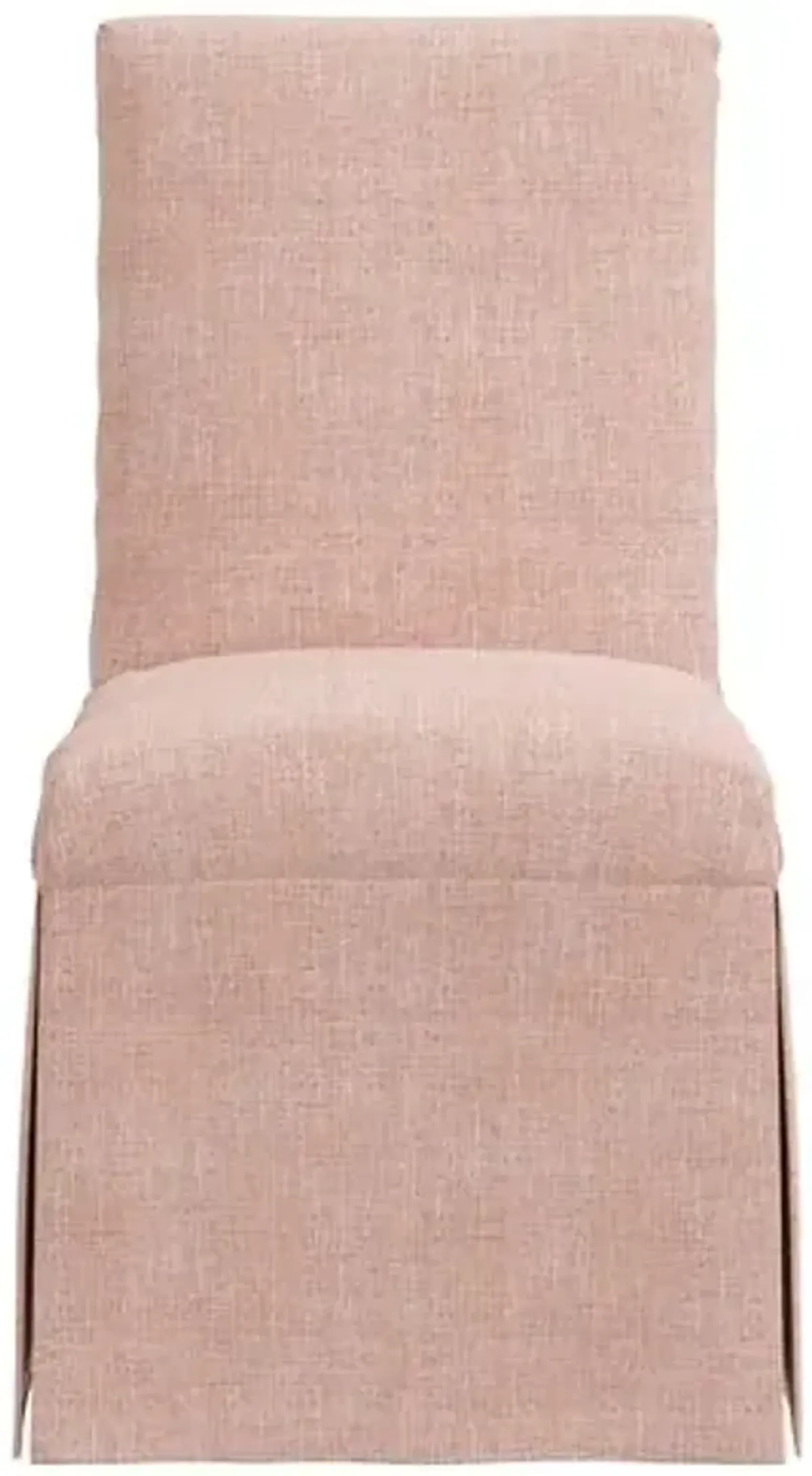 Owen Linen Slipcover Side Chair - Pink