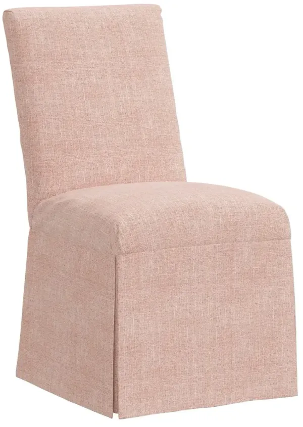 Owen Skirted Slipcover Side Chair, Linen