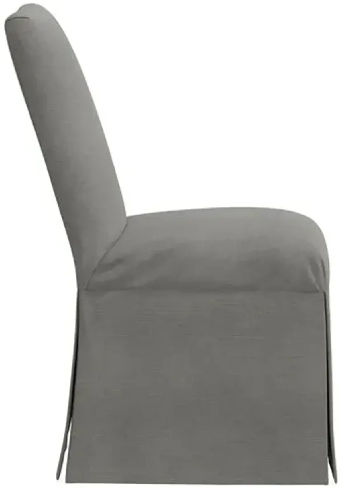 Owen Linen Slipcover Side Chair - Gray