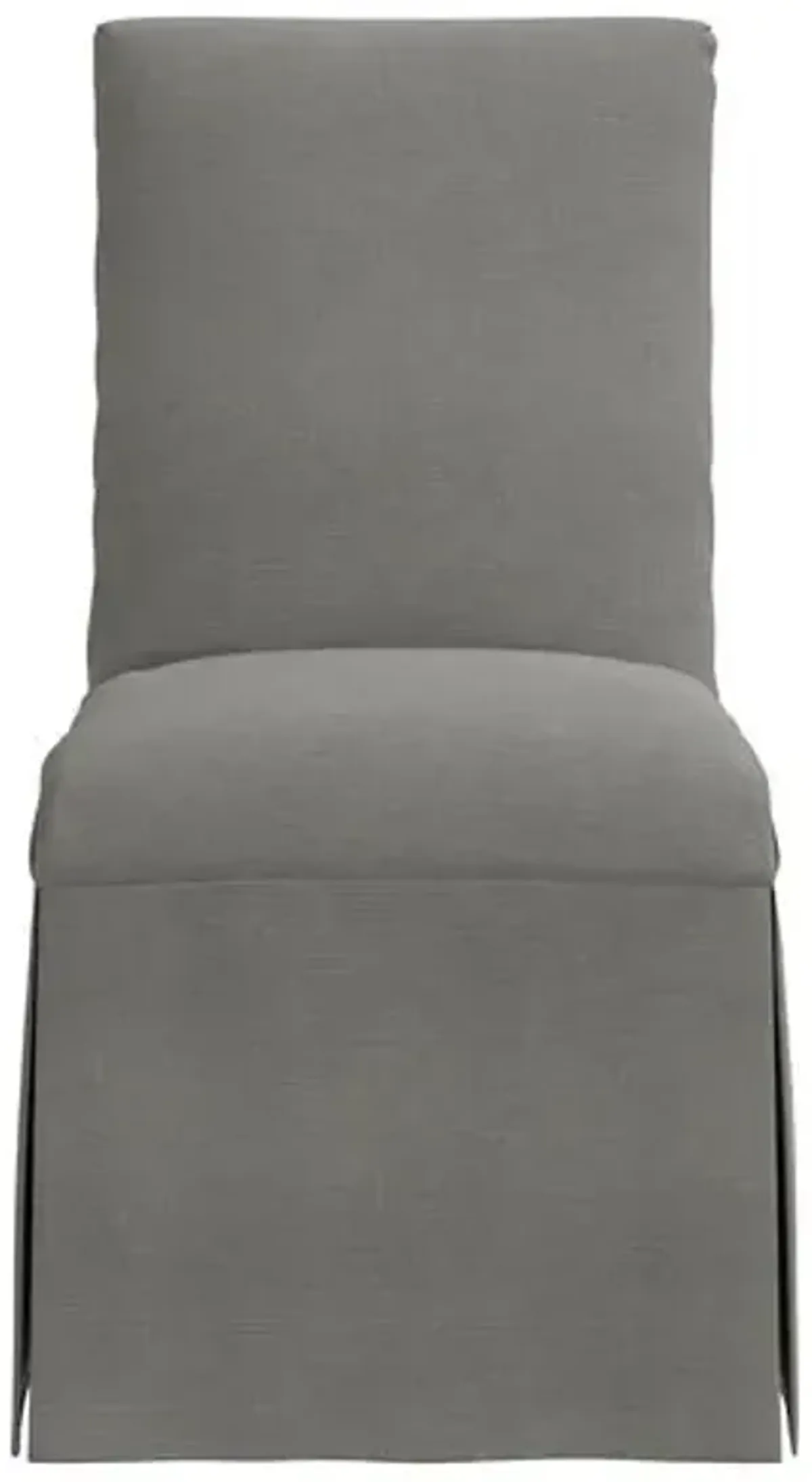 Owen Linen Slipcover Side Chair - Gray