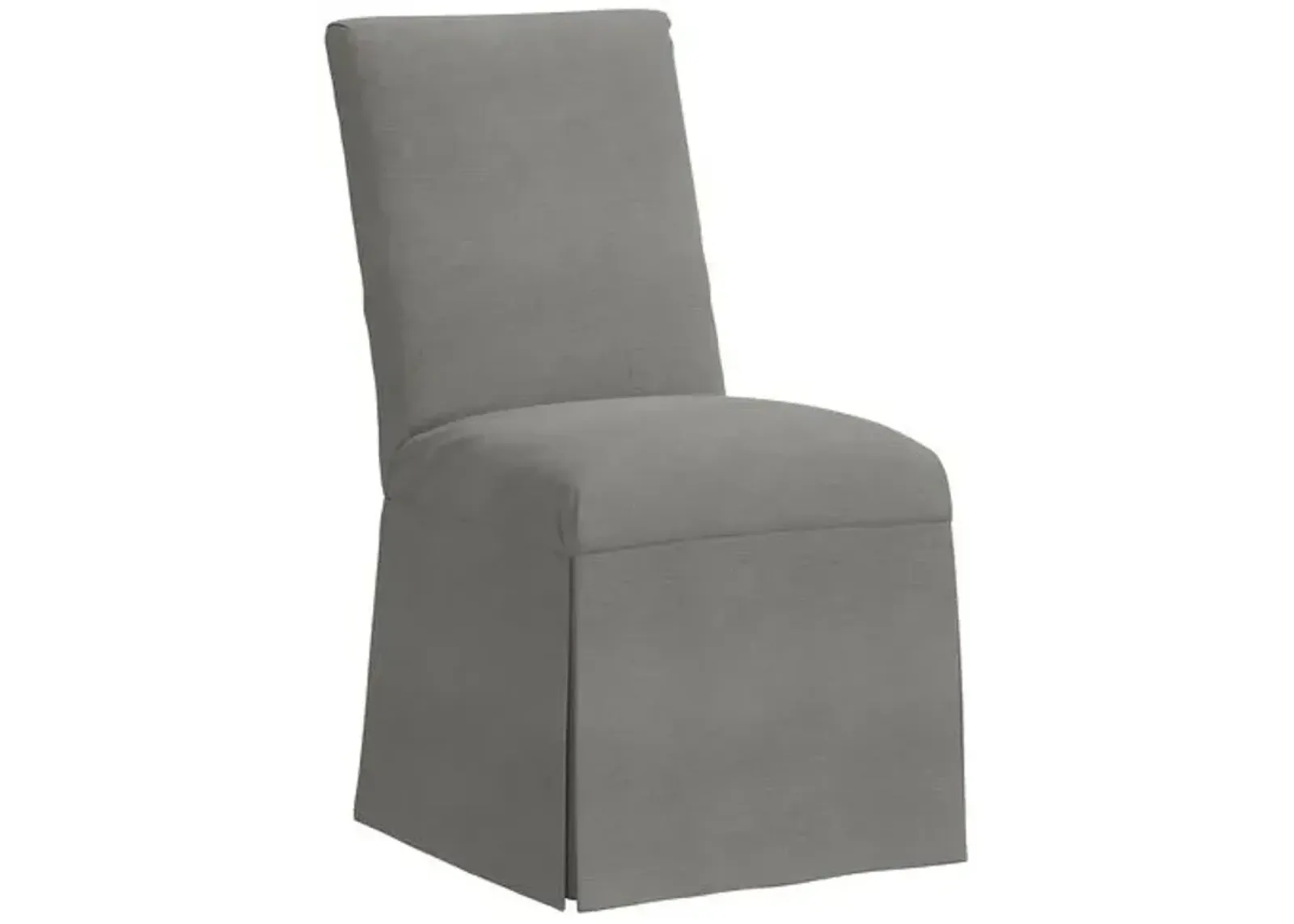 Owen Linen Slipcover Side Chair - Gray