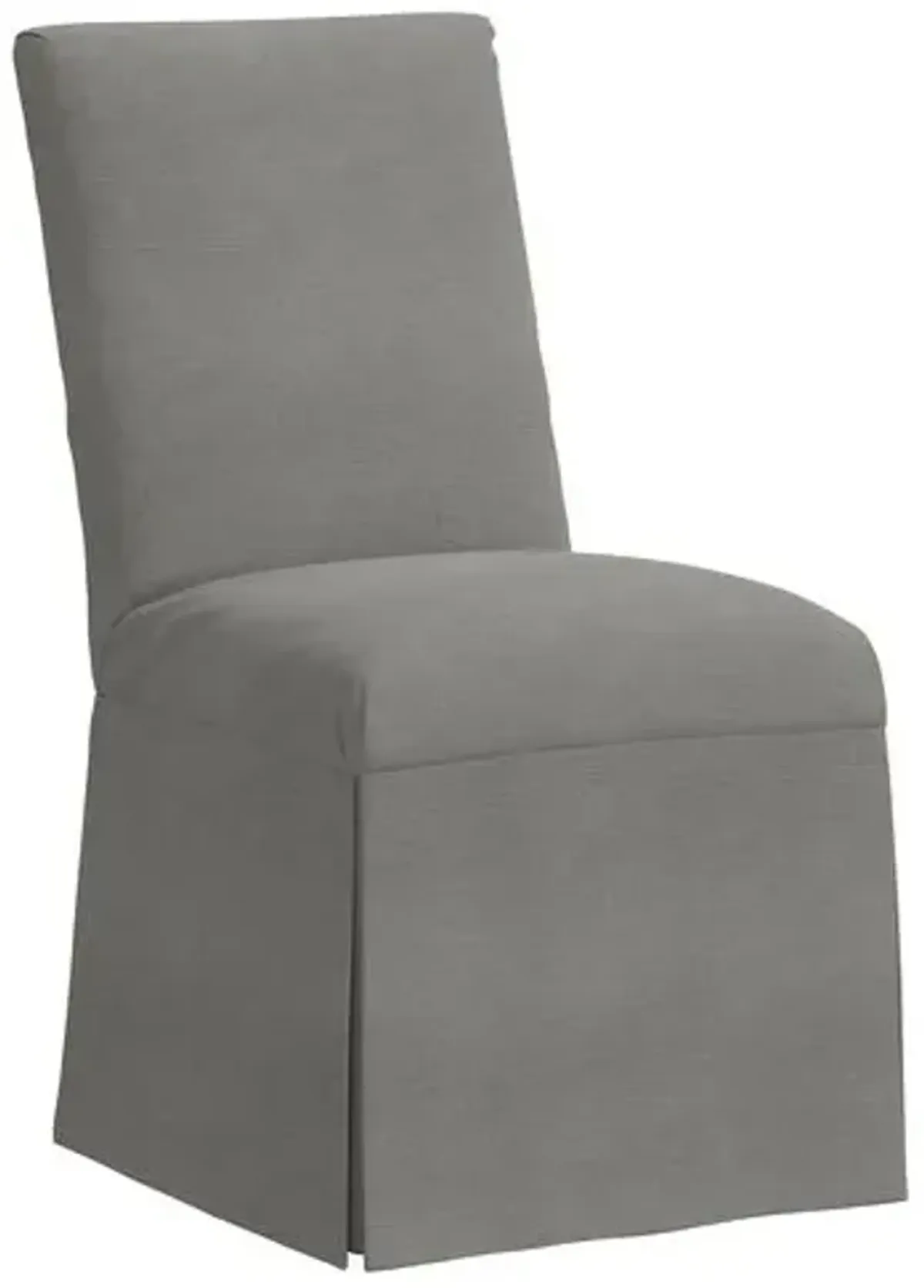 Owen Linen Slipcover Side Chair - Gray