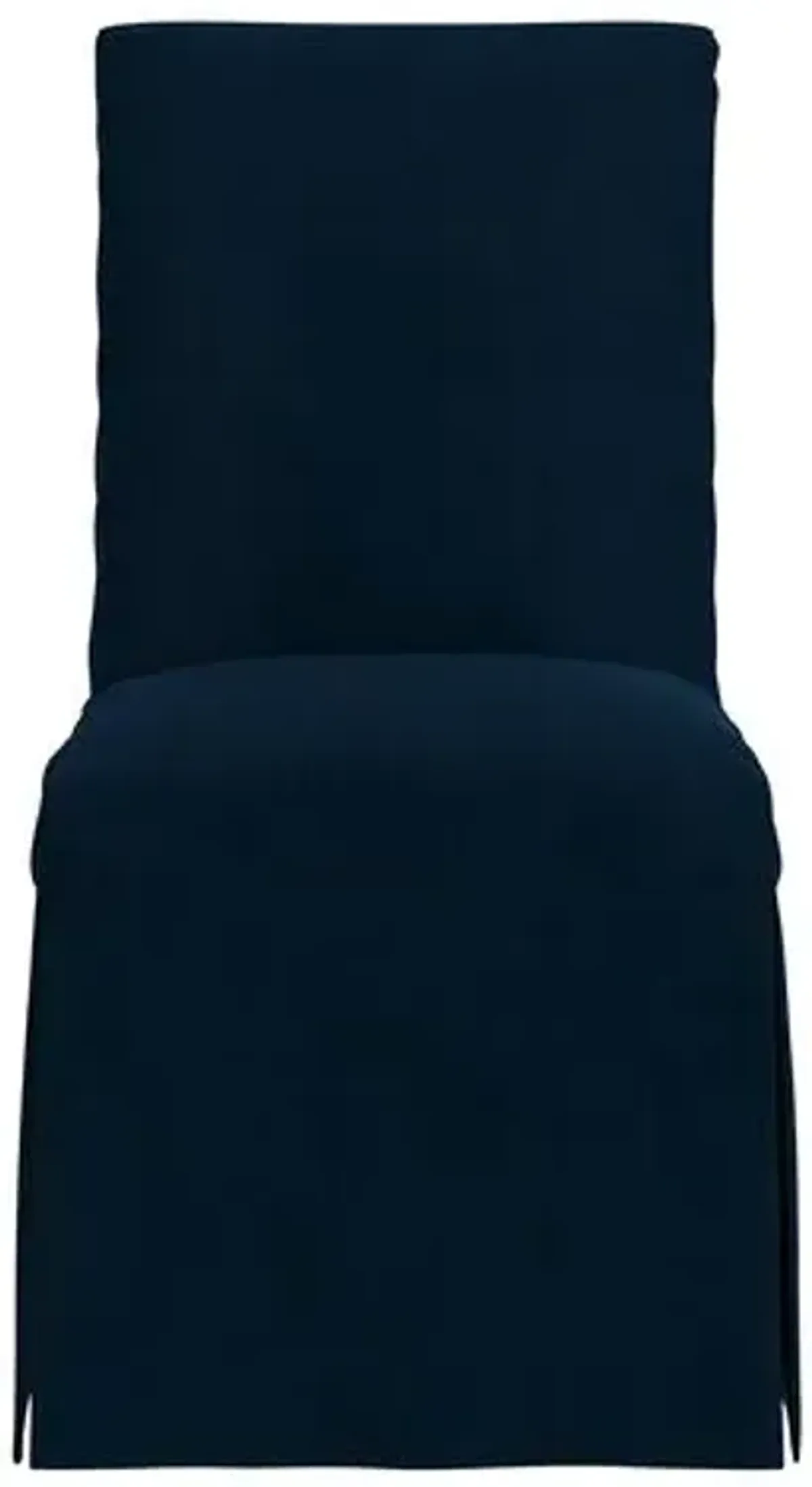 Owen Velvet Slipcover Side Chair - Blue