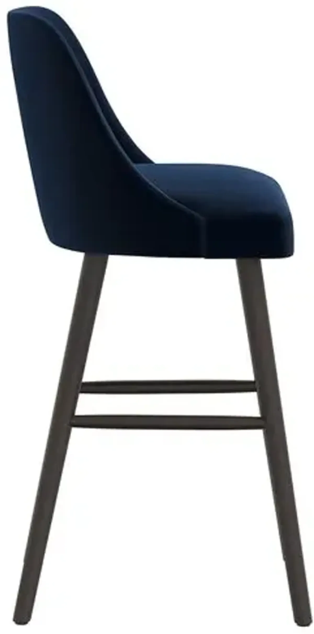 Barron Velvet Barstool - Blue