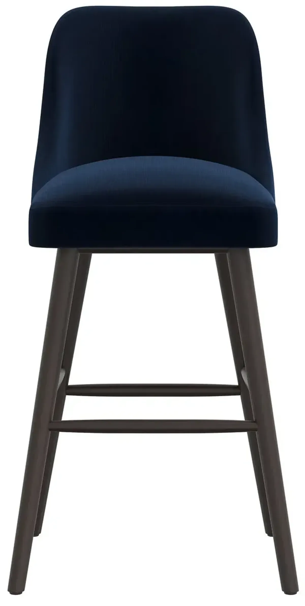 Barron Velvet Barstool - Blue