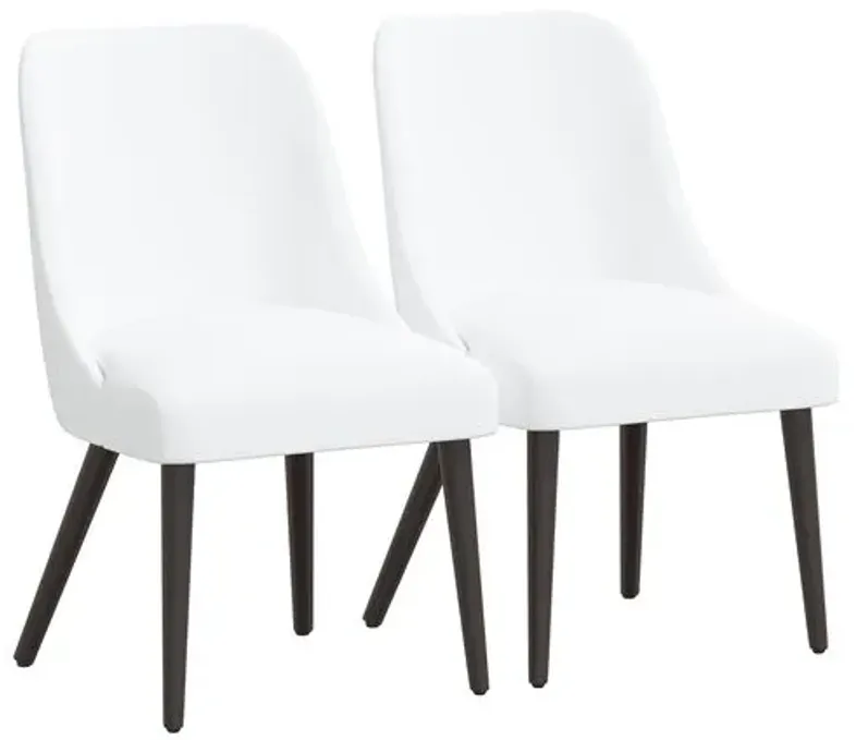 Set of 2 Barron Side Chairs - White