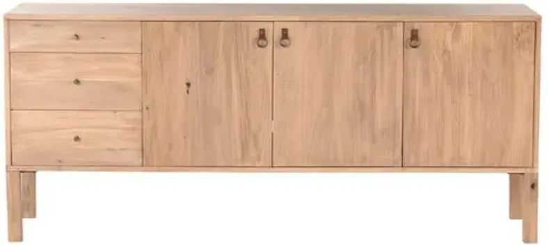 Braxton Sideboard - Natural Dry-Washed Poplar - Beige