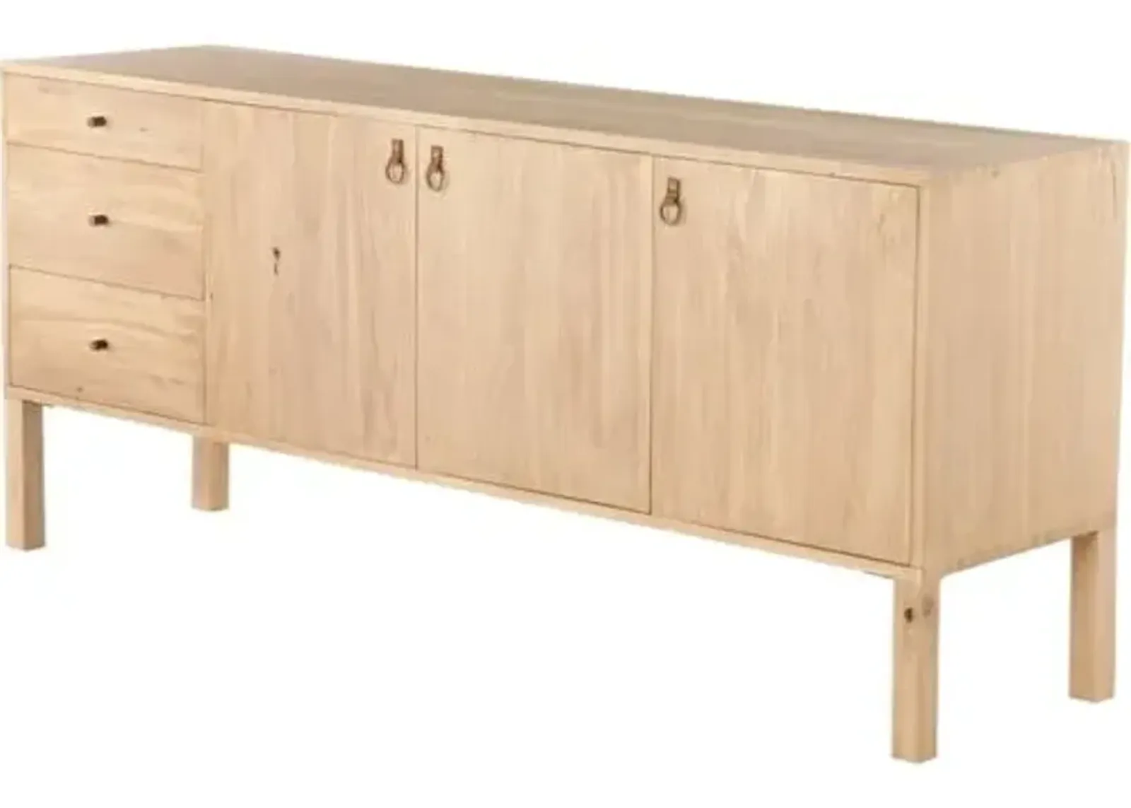 Braxton Sideboard - Natural Dry-Washed Poplar - Beige