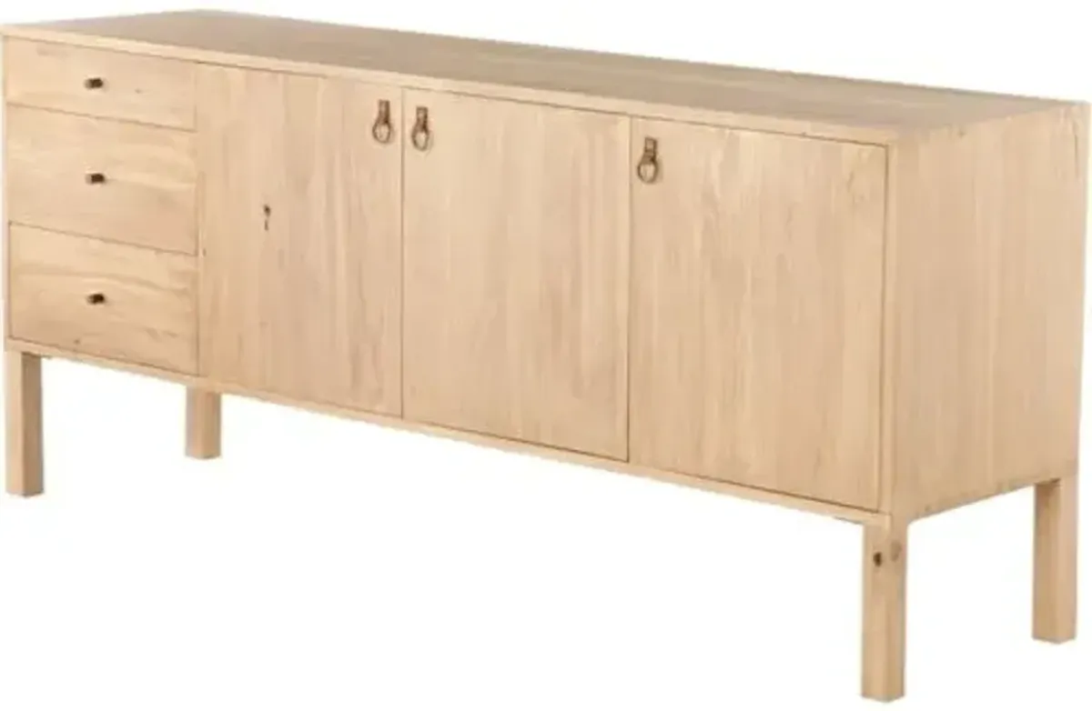 Braxton Sideboard - Natural Dry-Washed Poplar - Beige