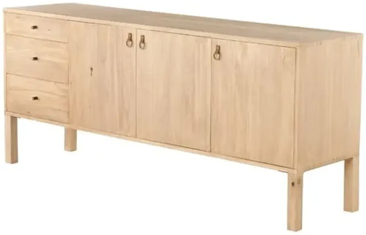 Braxton Sideboard - Natural Dry-Washed Poplar - Beige