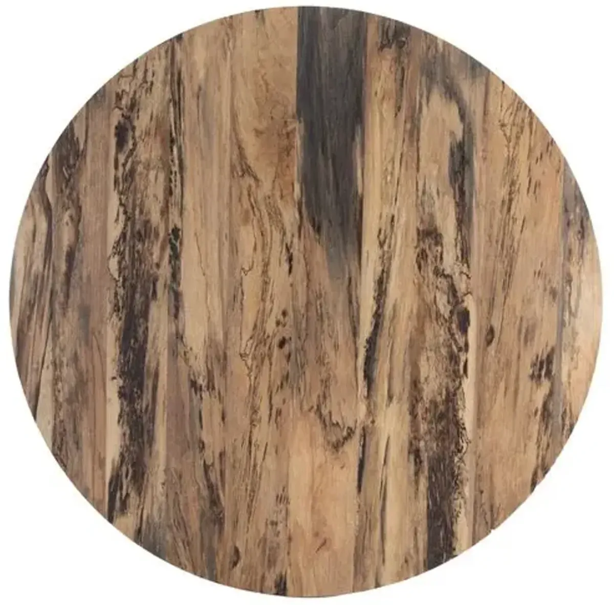 Caden 60" Round Dining Table - Spalted Primavera