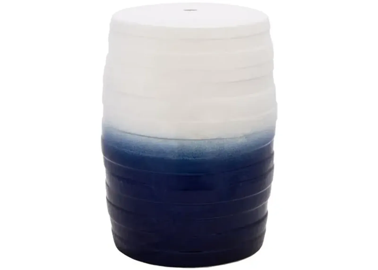 Katarina Garden Stool - White/Navy